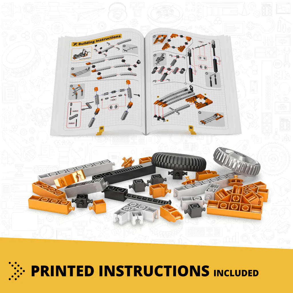 Engino Discovering Stem Mechanics - Wheels Axles & Inclined Planes-ENGINO