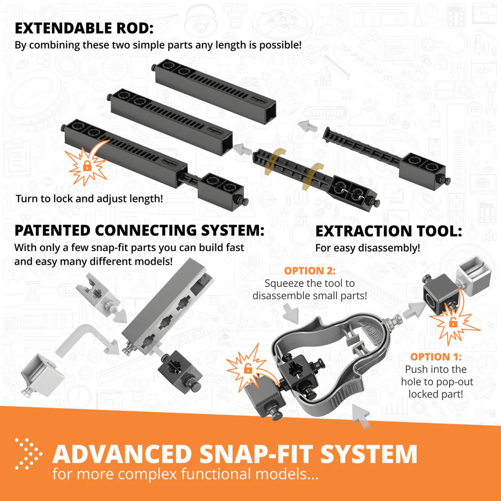 Engino Discovering Stem Mechanics - Cams & Cranks-ENGINO