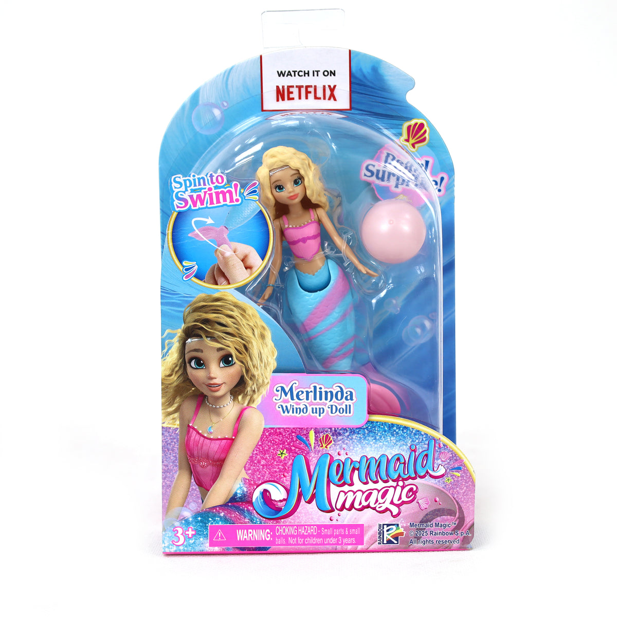 MERMAID MAGIC WINDUP DOLL 5 3ASST