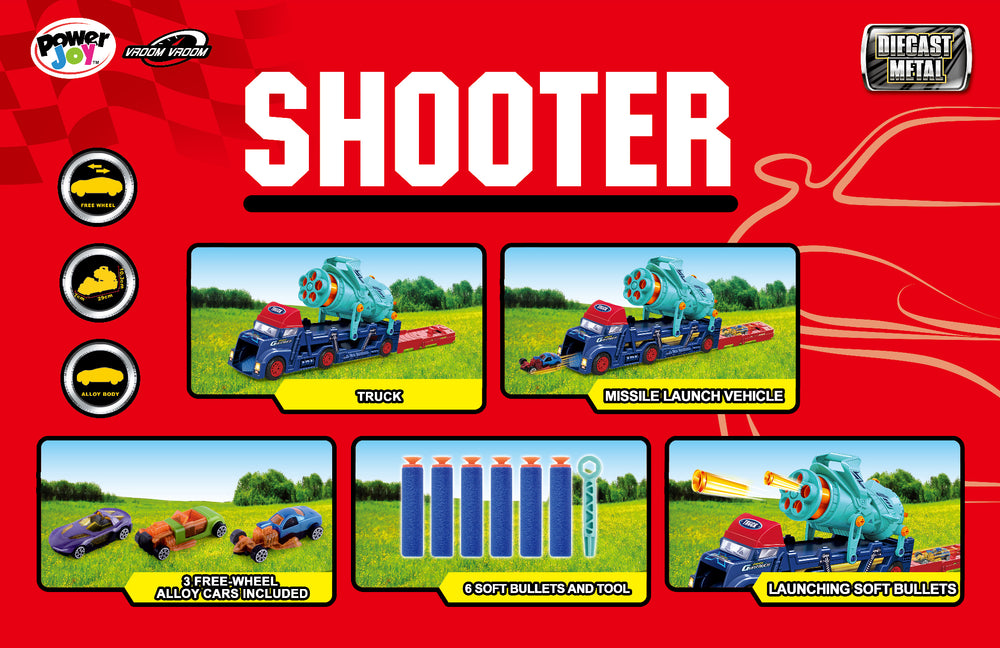 P.Joy V.Vroom Diecast Shooter 3Pcs