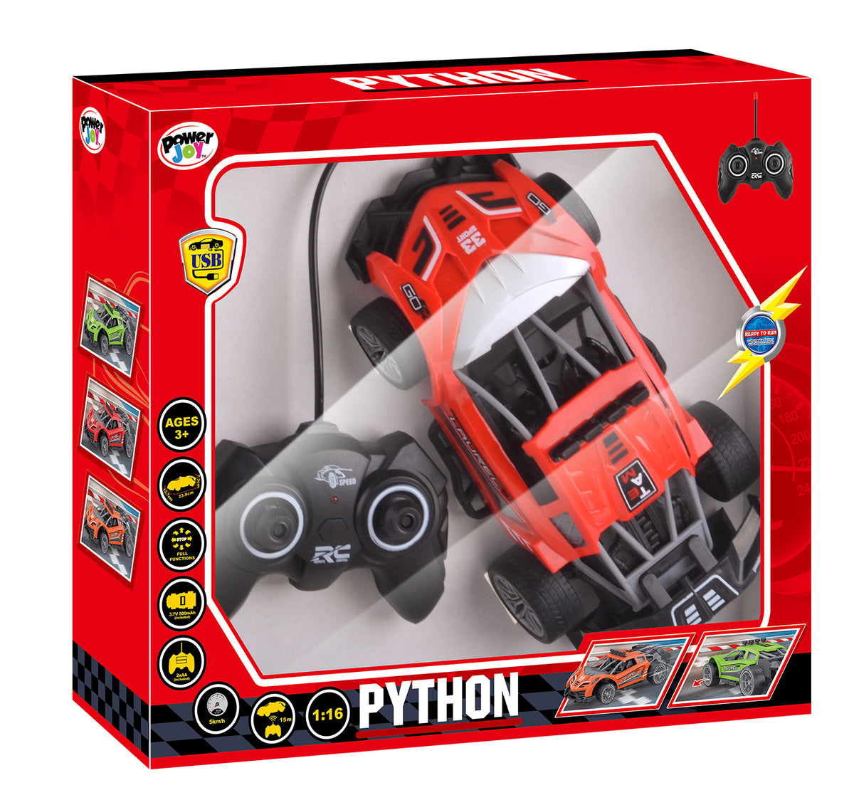 P.JOY RC PYTHON 1/16 3ASST BPC