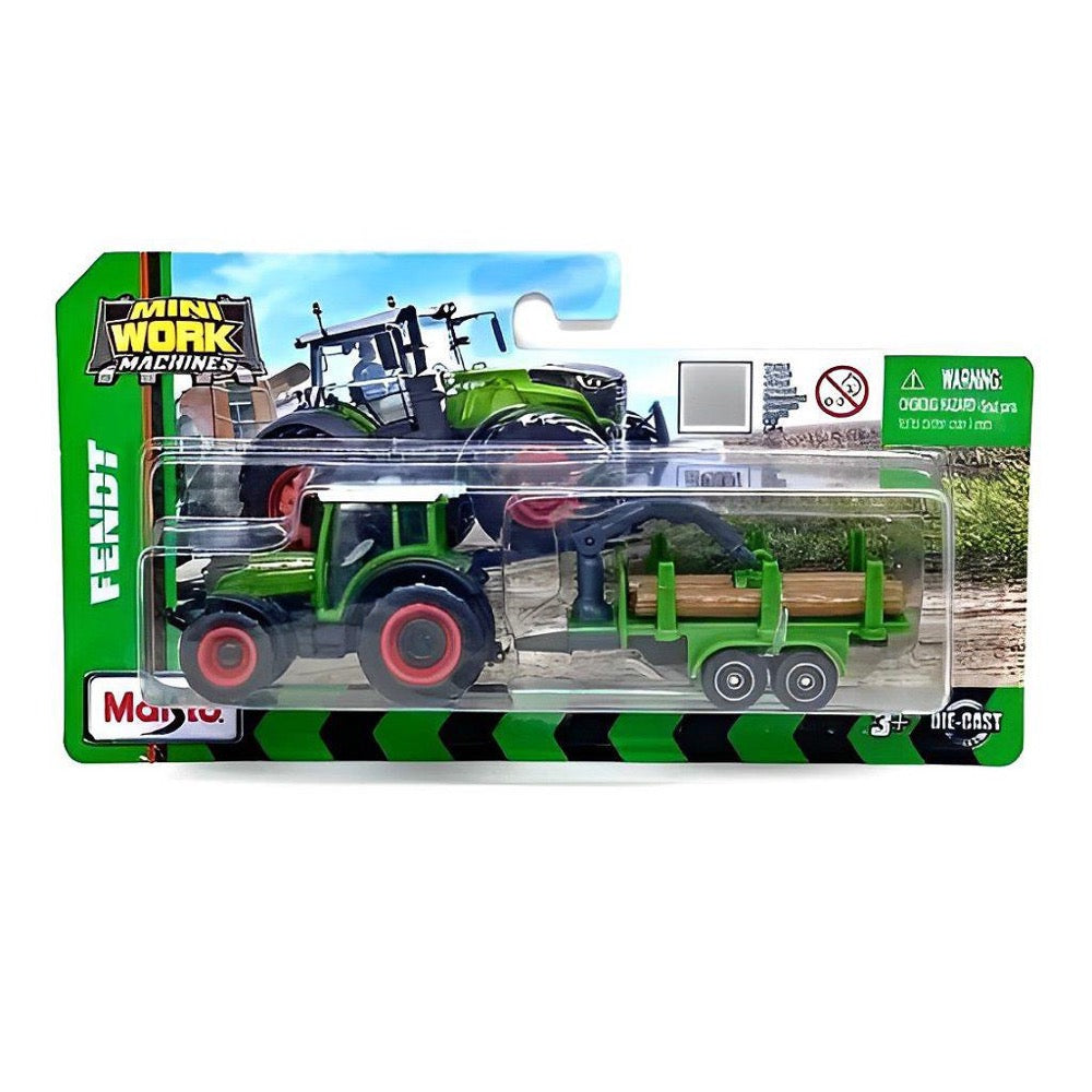 Mini Work Machines Tractor W-Trailer-Maisto-90159155904