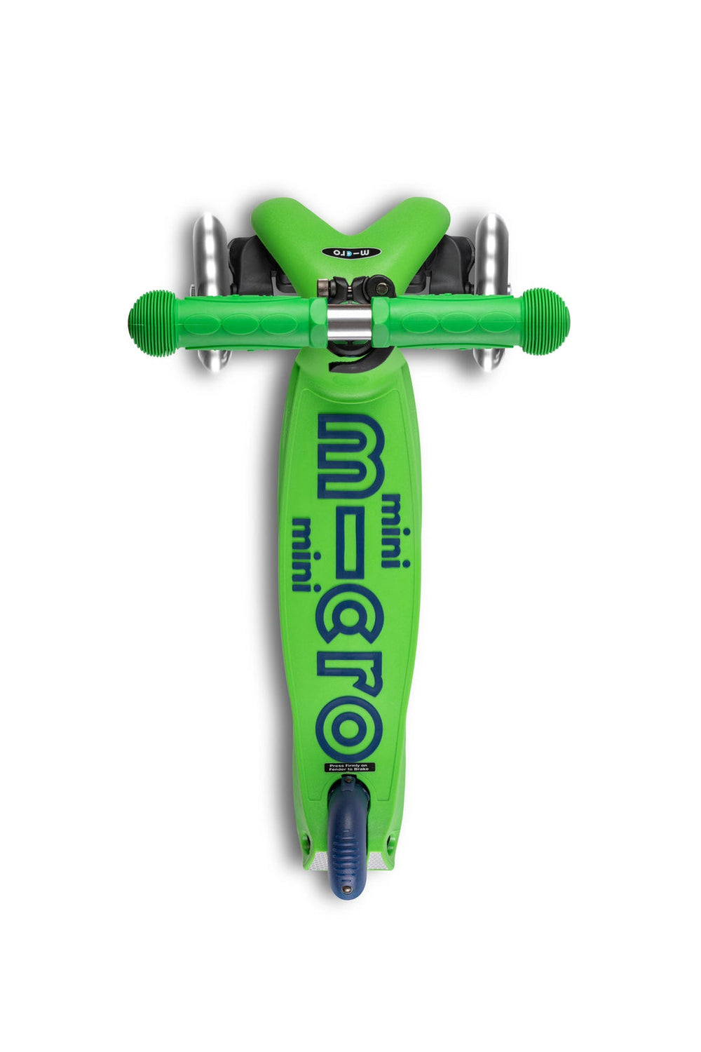 Micro Mini Deluxe Scooter With Led Wheels - Green & Blue-Ride-On & Scooters-Micro-7630053550417