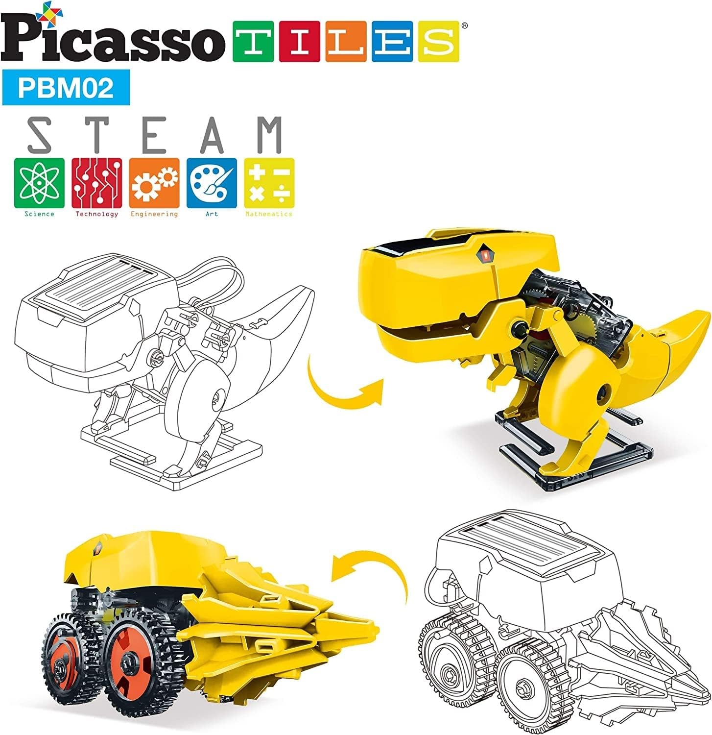 PICASSO MAGNETIC SOLAR ROBOT 3IN1