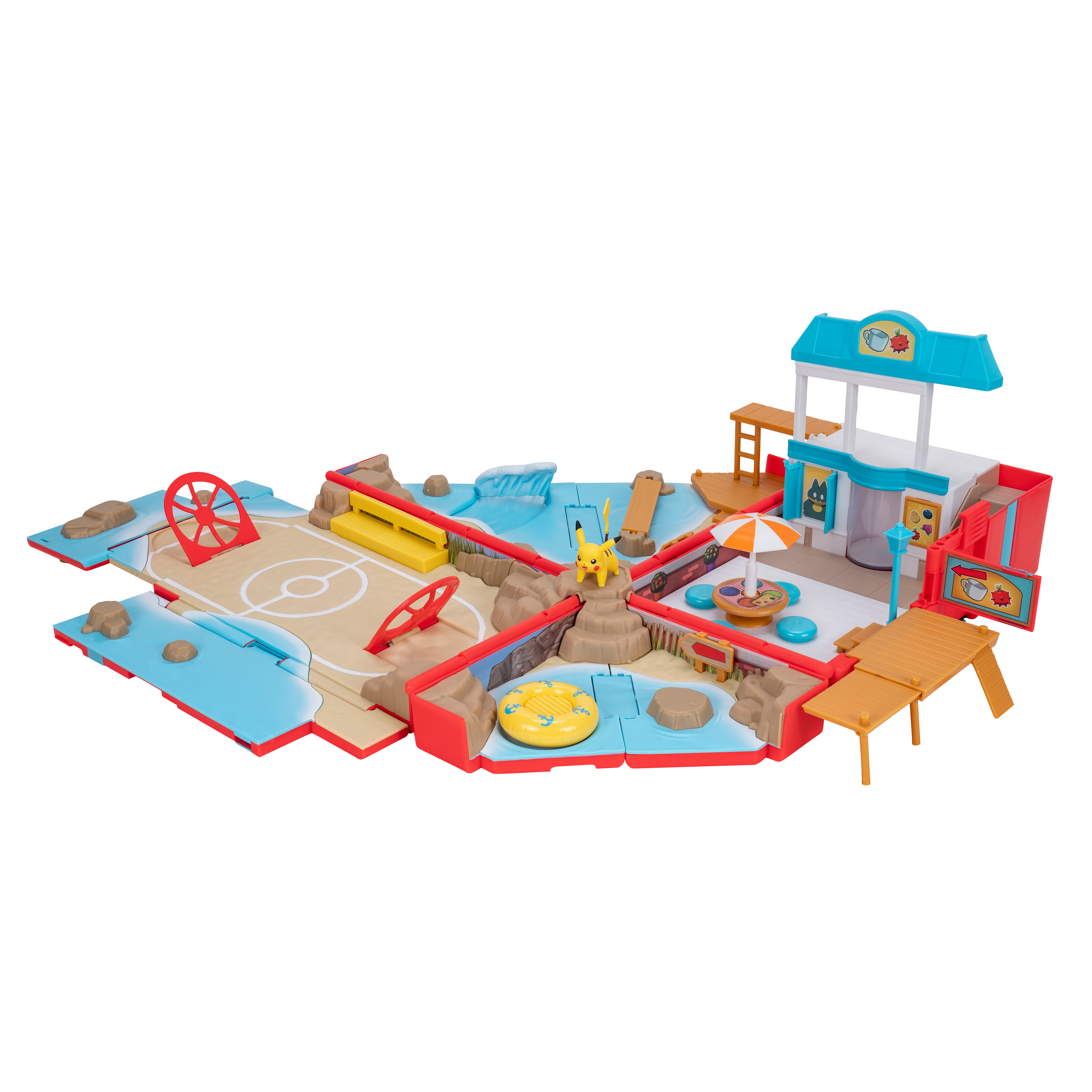 Pokemon Cary Case Beach Battle Playset-Action Figures-Pokemon-191726509004