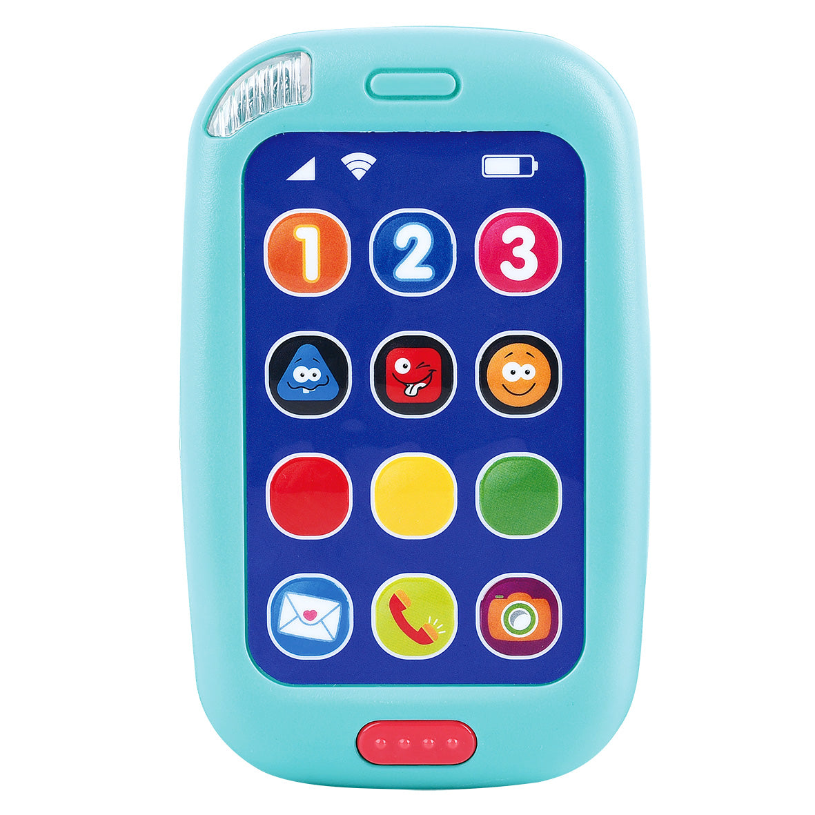 PLAYGO BABY TOUCH LEARNING PHONE B/O * (EN+FR) (BLUE)