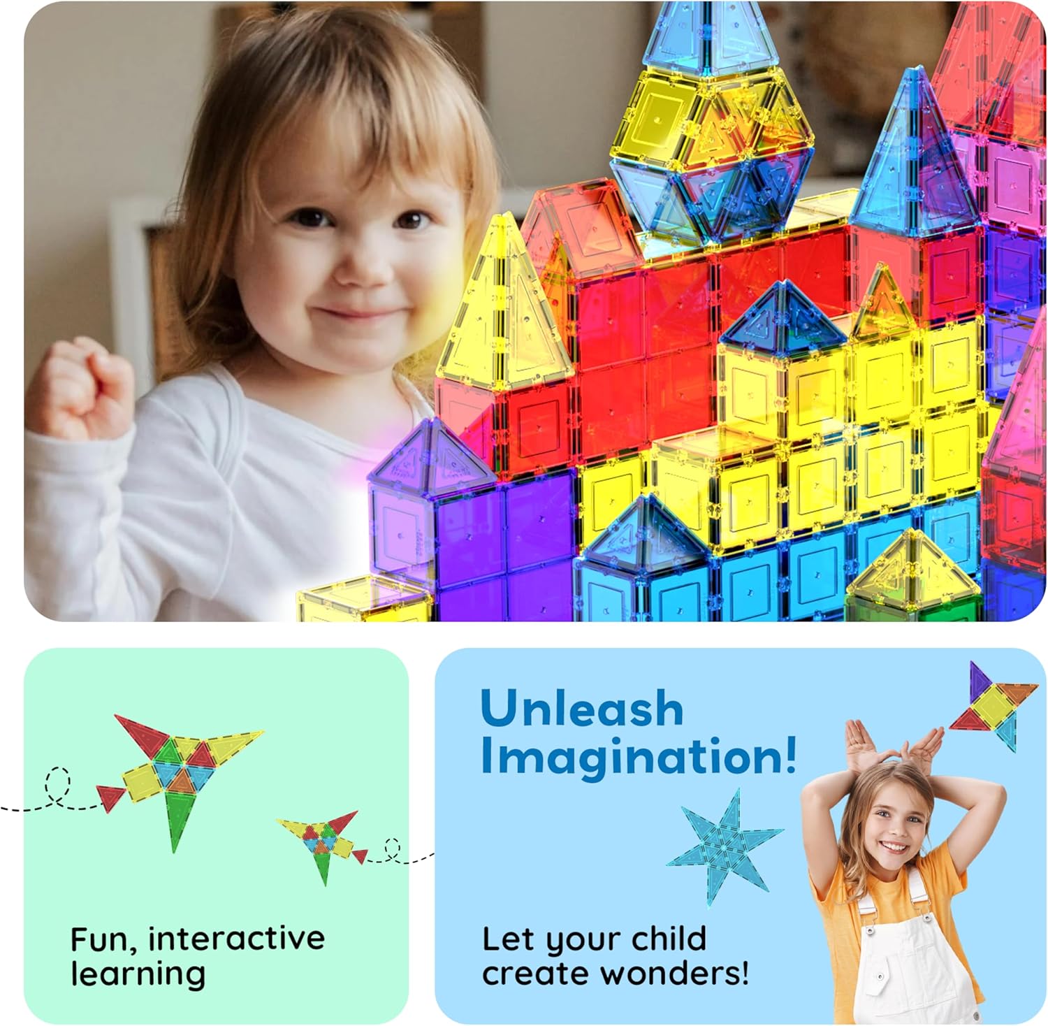 PICASSO MAGNETIC TILES BLDG BLOCKS 100PC