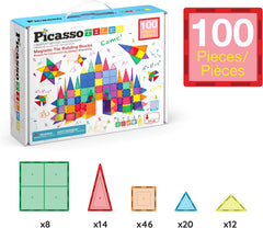 PICASSO MAGNETIC TILES BLDG BLOCKS 100PC