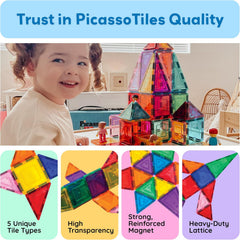 PICASSO MAGNETIC TILES BLDG BLOCKS 60PCS