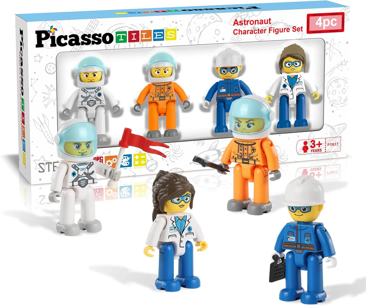 PICASSO MAGNETIC ASTRONAUT FIGURES 4PCS