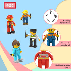 PICASSO MANETIC CITY BUILD FIGURES 4PCS