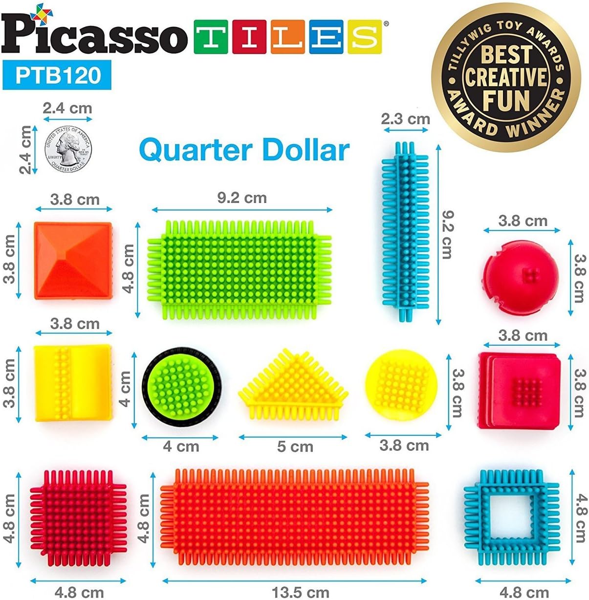 PICASSO MAGNETIC BLOCKS HEDGHOG 120PCS