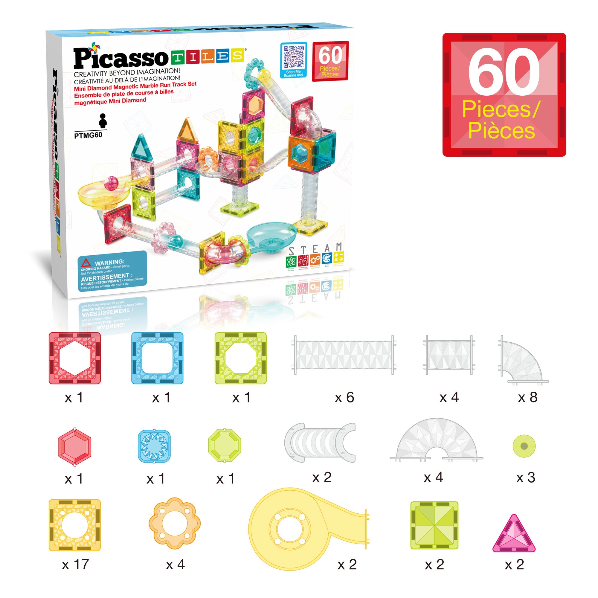 PICASSO MAG. MINI DIAMND RUN TRACK 60PCS