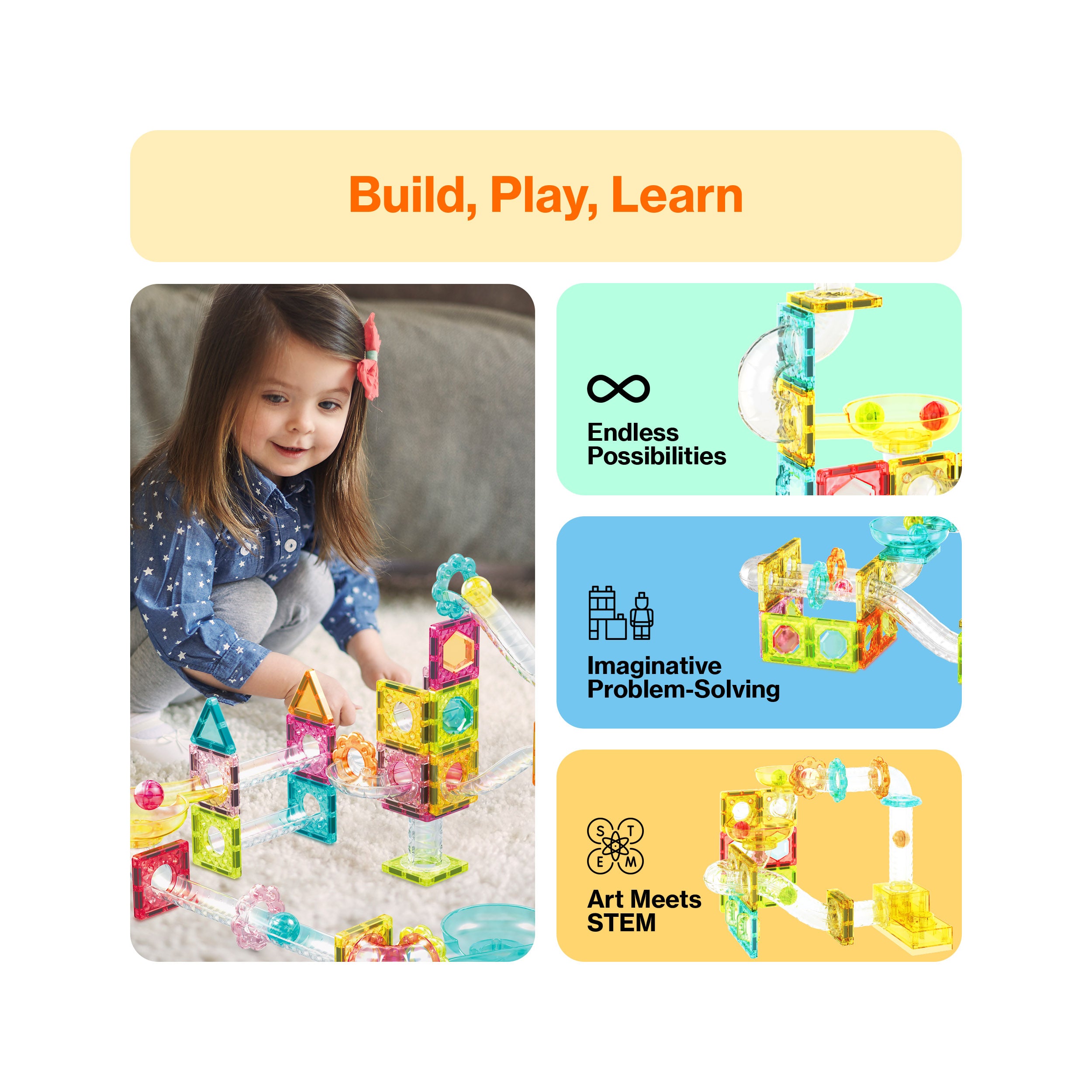 PICASSO MAG. MINI DIAMND RUN TRACK 60PCS