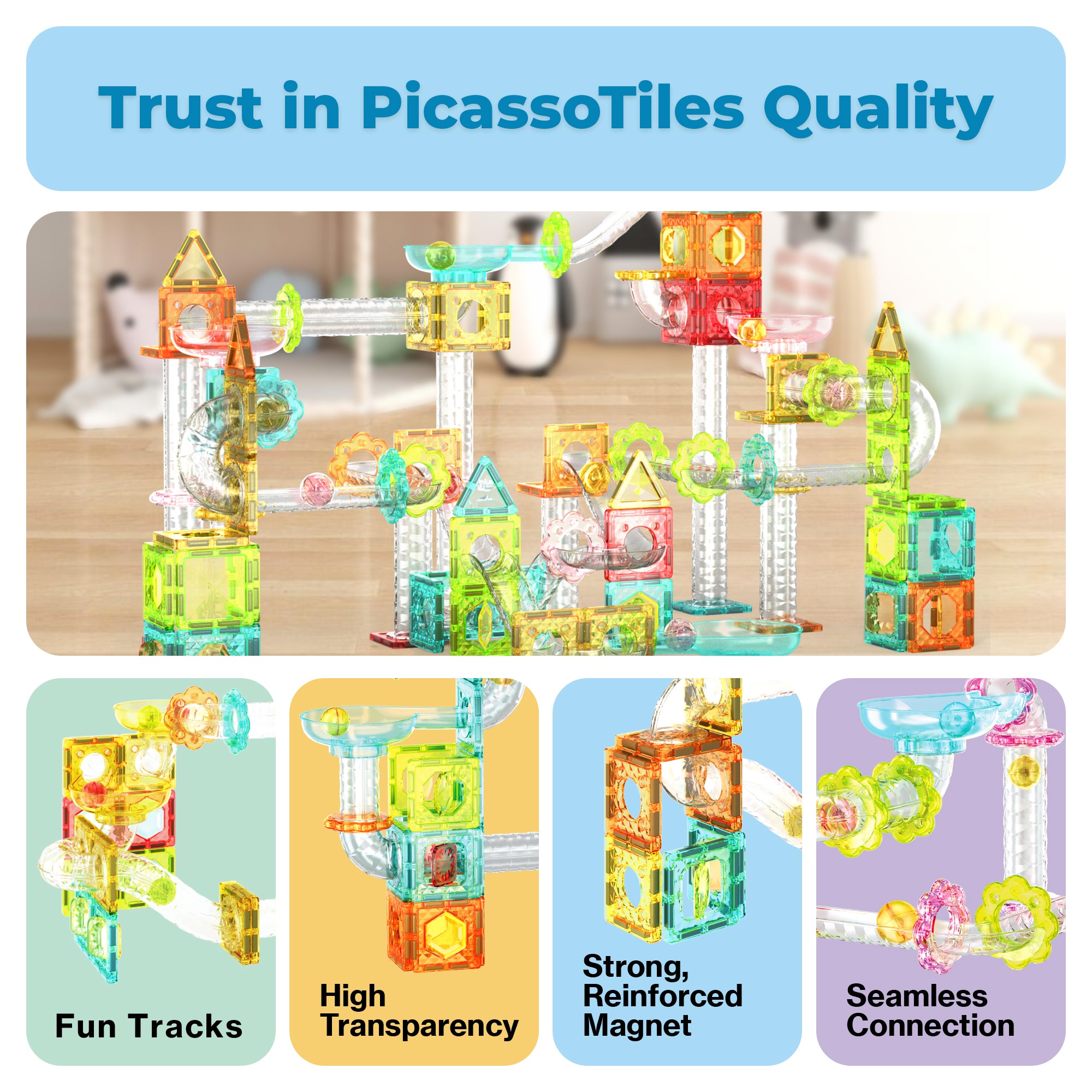PICASSO MAG. MINI DIAMND RUN TRACK 60PCS