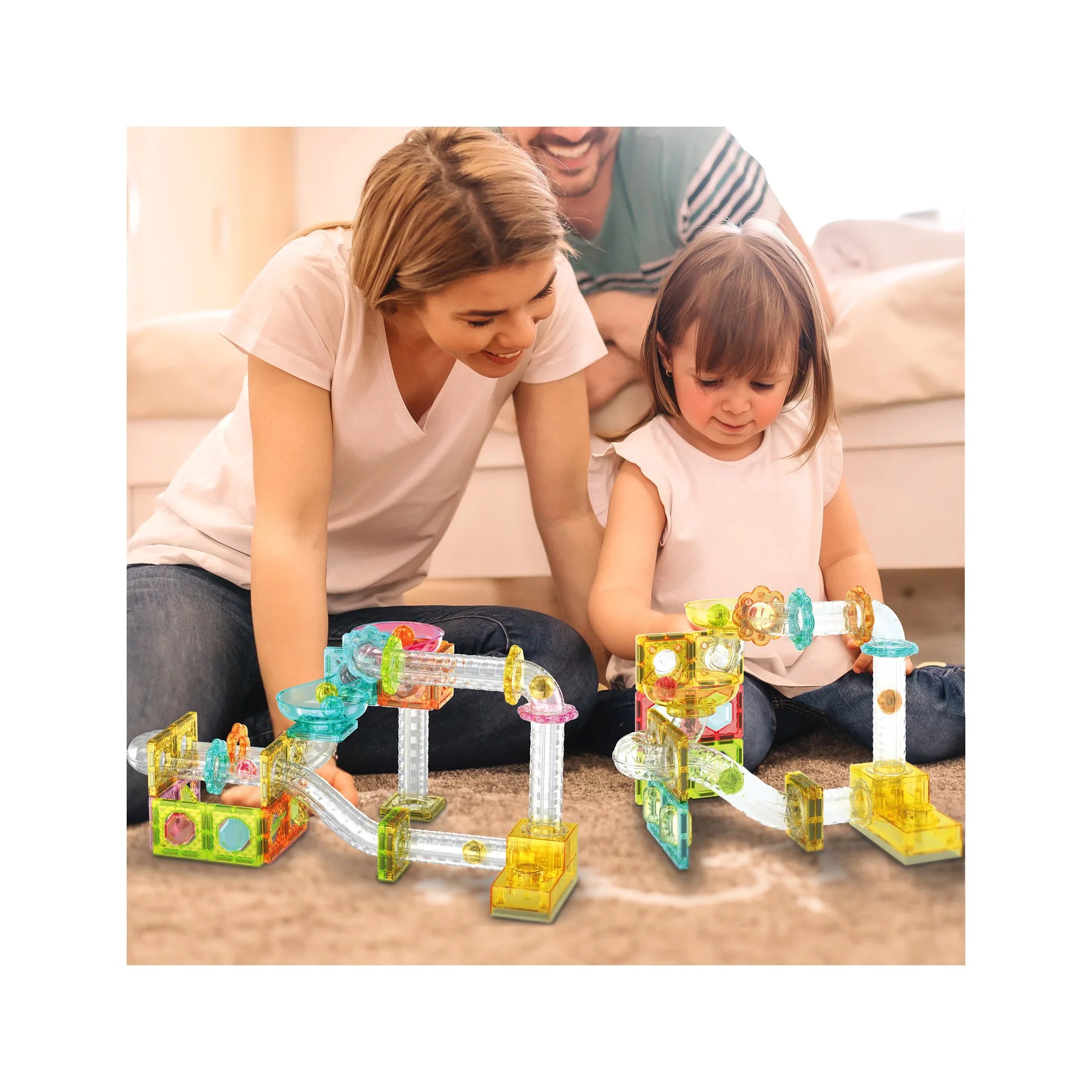 PICASSO MAGNETIC MARBLE RUN LAUNCHR 80PC
