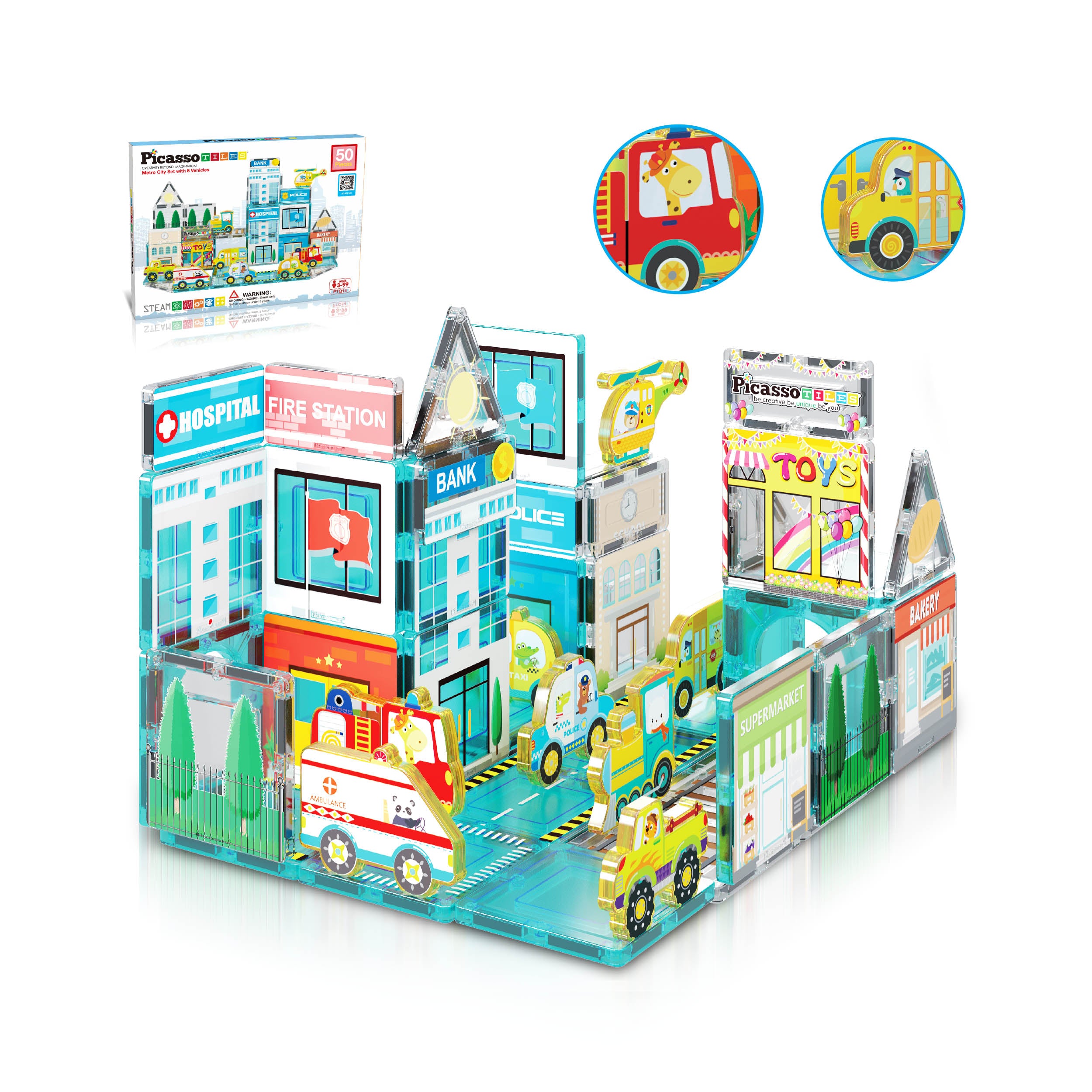 PICASSO MAGNETIC 3D METRO CITY 50PCS