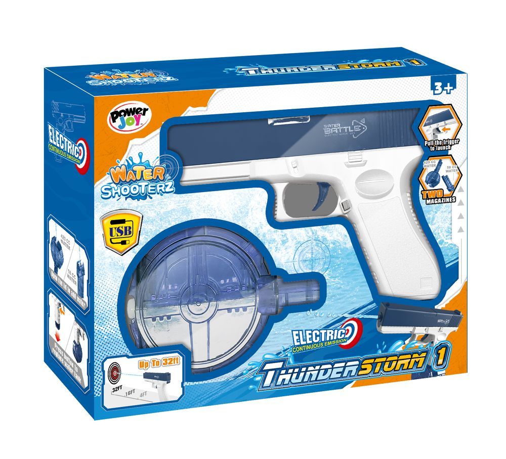 P.Joy Watershooterz Gun T.Storm1 Bpc B/O-WATER BLASTERS-P.JOY-