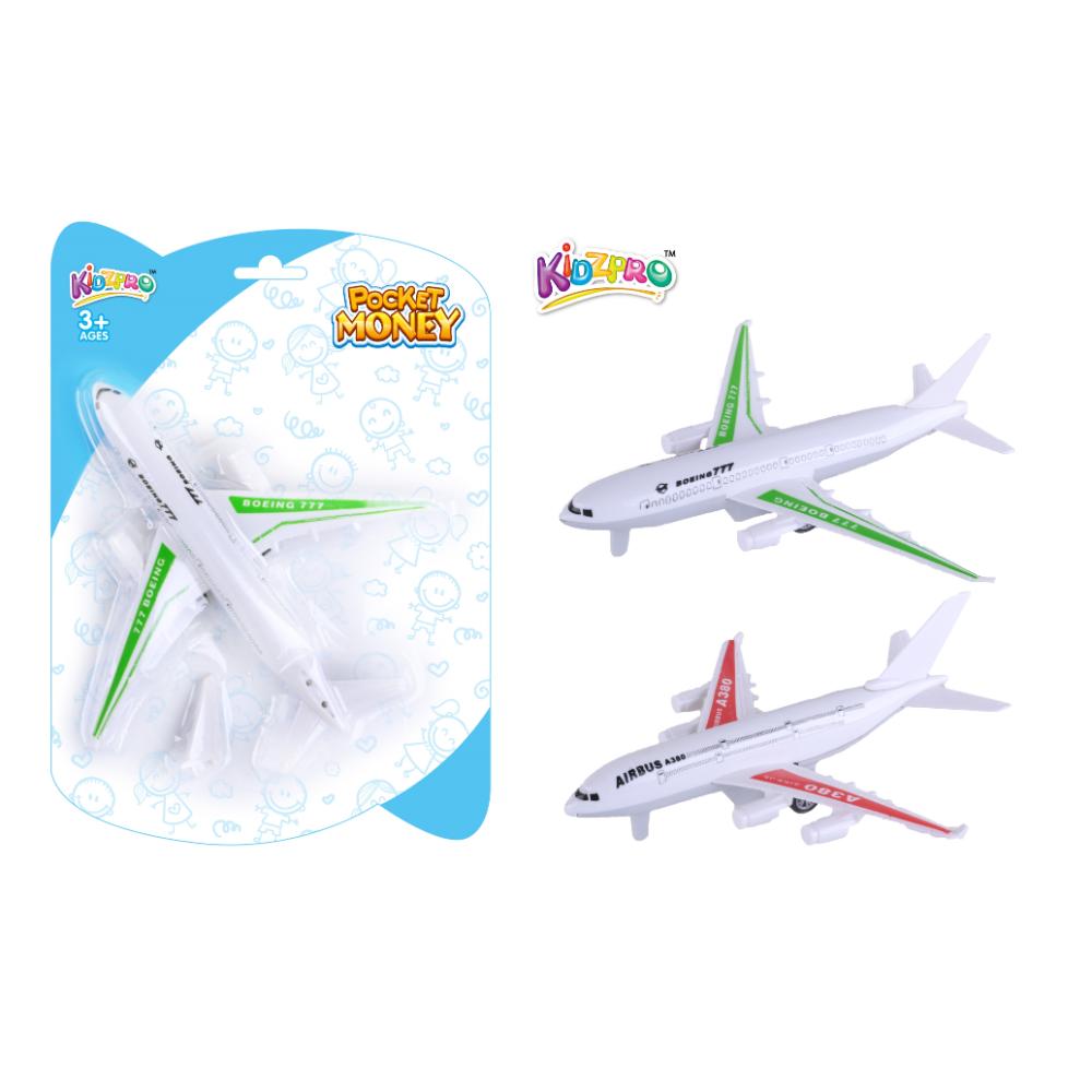 KIDZ. PULL BACK AIRPLANE 2ASST BC