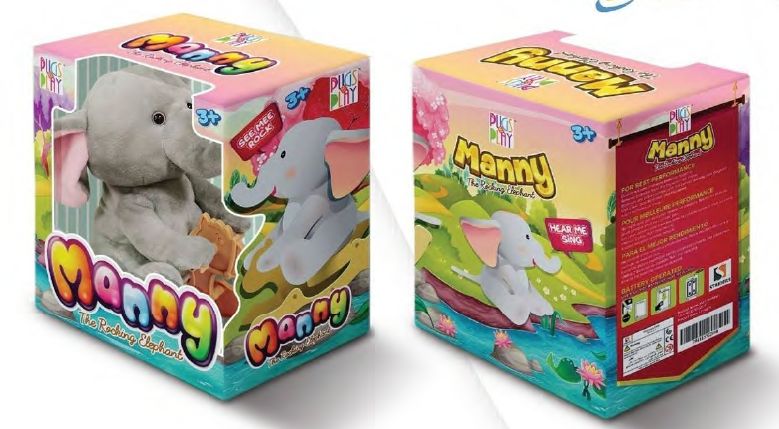 Pugs At Play Rocking Manny 10 B/O - Plush Toys - STRIDE - Shop in Bahrain