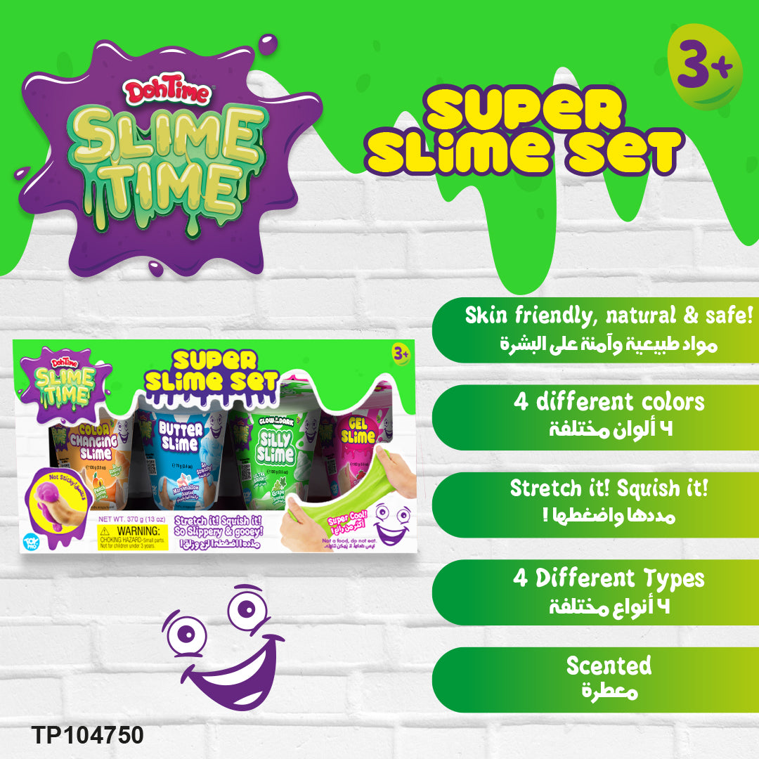 SLIMETIME SUPER SLIME SET V2 4CANS