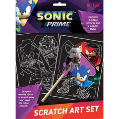 Sonic Scratch Art Set-Sonic Prime-9781788246101