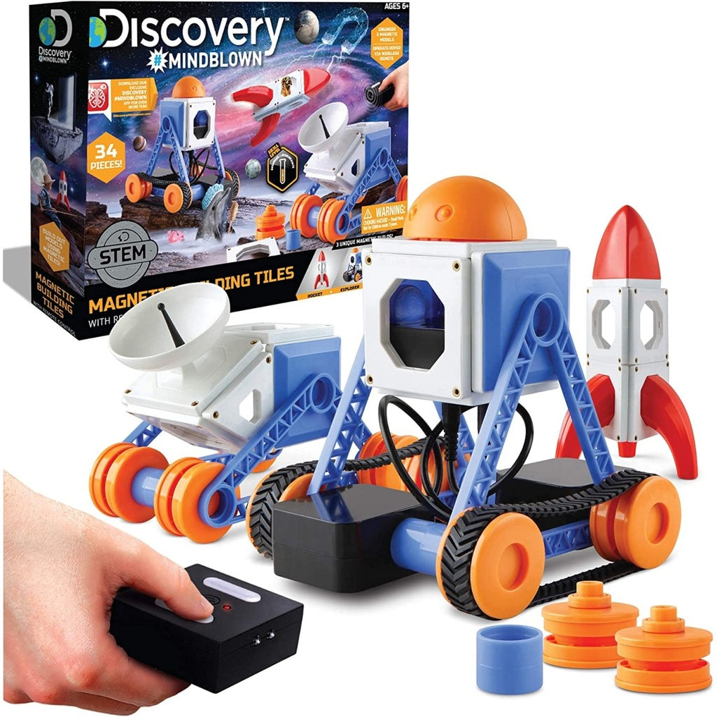 Discovery Toy Magnetic Tiles With Remote Control-DISCOVERY