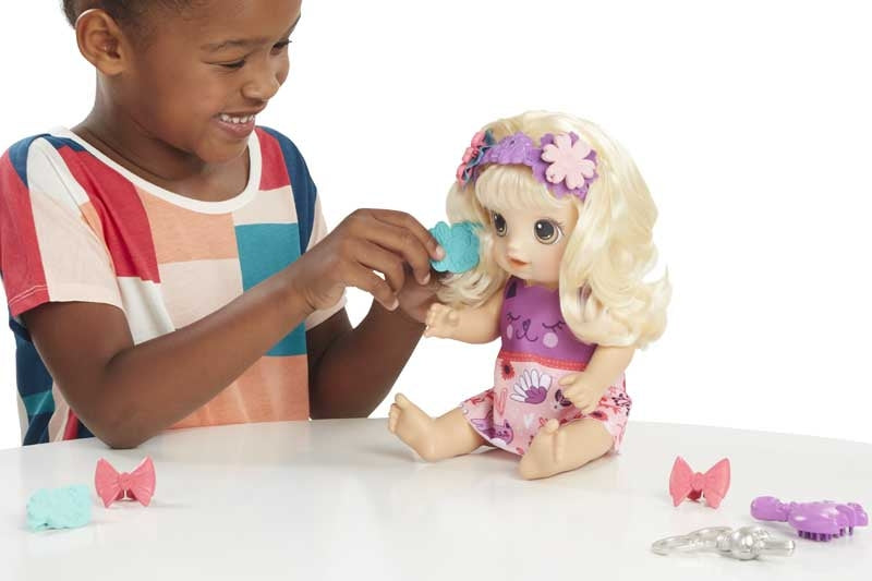 Hasbro Ba Snip N Style Baby Bld Hair-BABY ALIVE