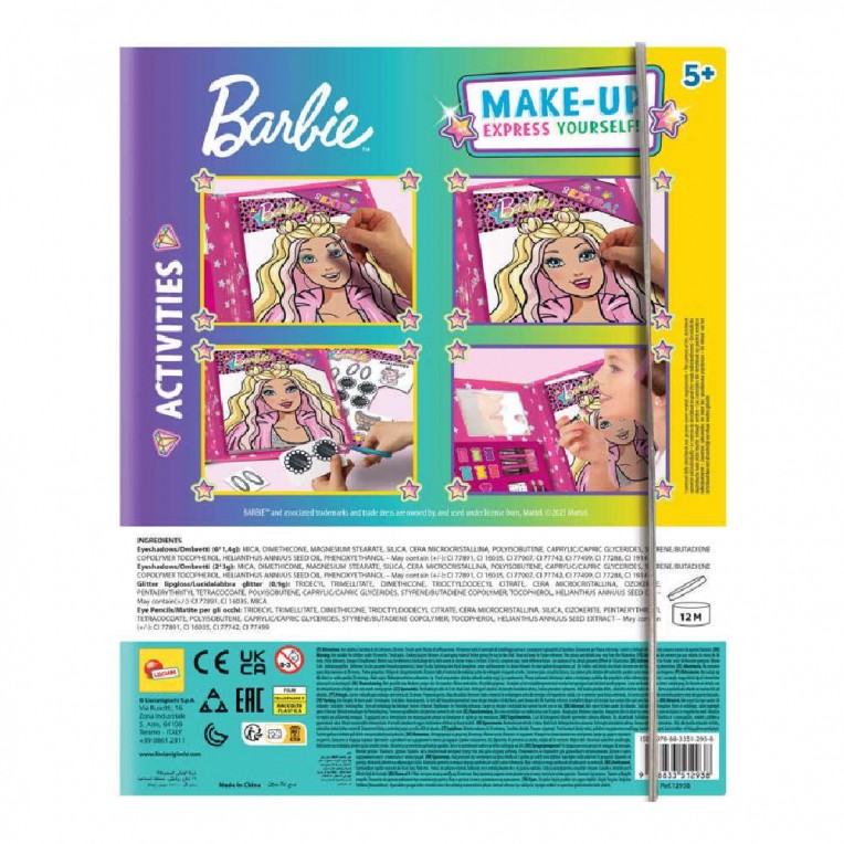 BARBIE SKETCHBOOK MAKE-UP EXPRESS YOURSELF IN DISPLAY