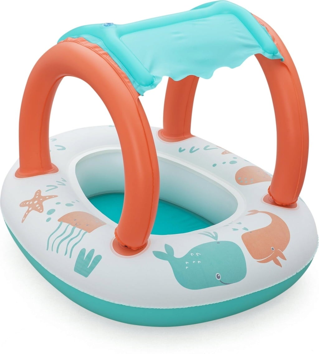 Bestway Uvcare Babyseat Sea Animals 84X67-ACCESSORIES & TUBS-Bestway-