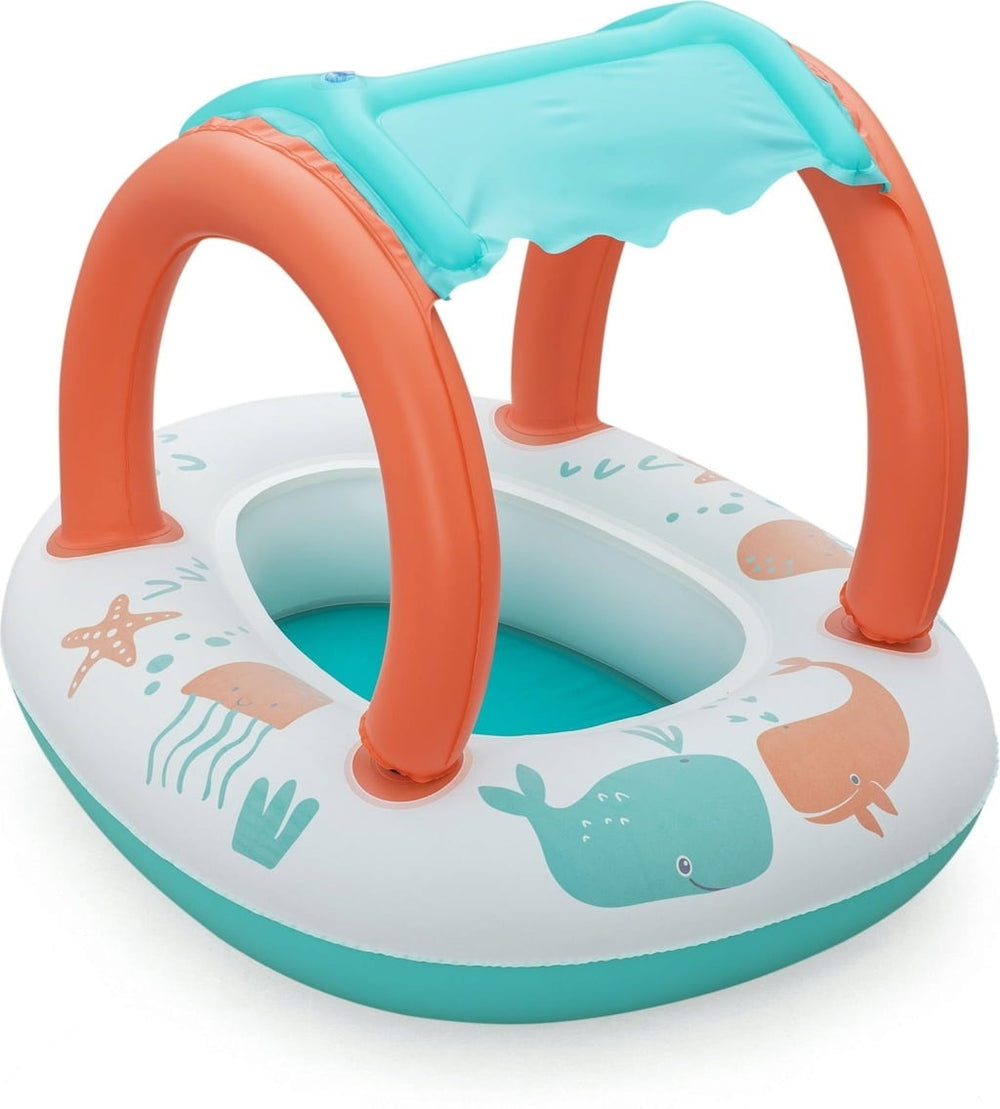 Bestway Uvcare Babyseat Sea Animals 84X67-ACCESSORIES & TUBS-Bestway-
