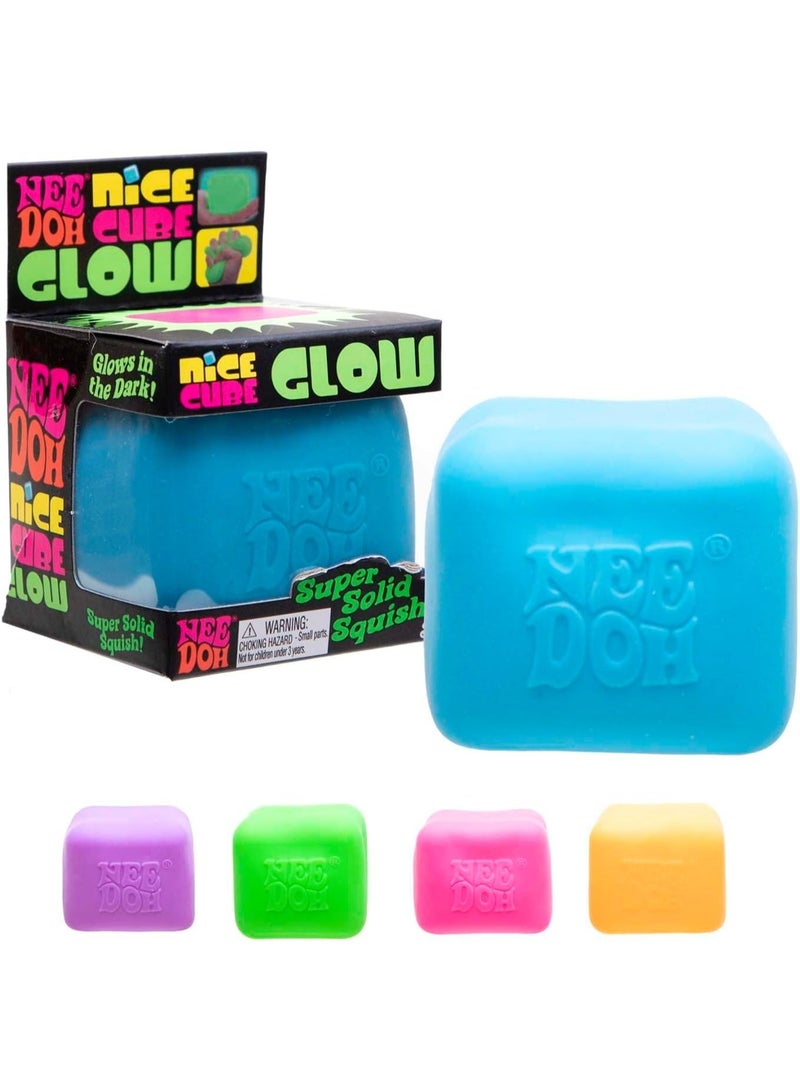 Nice Cube Super Solid Squish Squeeze Fidget Sensory Toy Orange