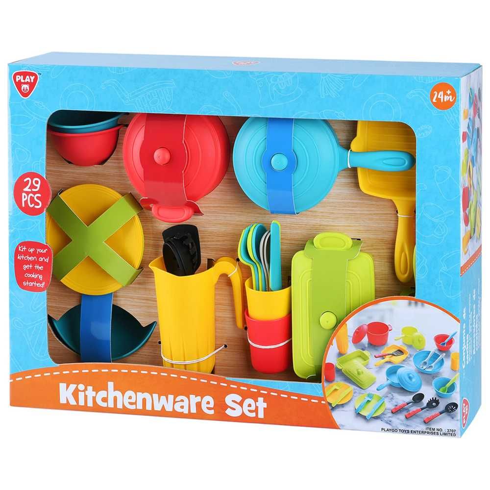 PLAYGO KITCHENWARE SET - 29 PCS * by Play Go for kids - toys