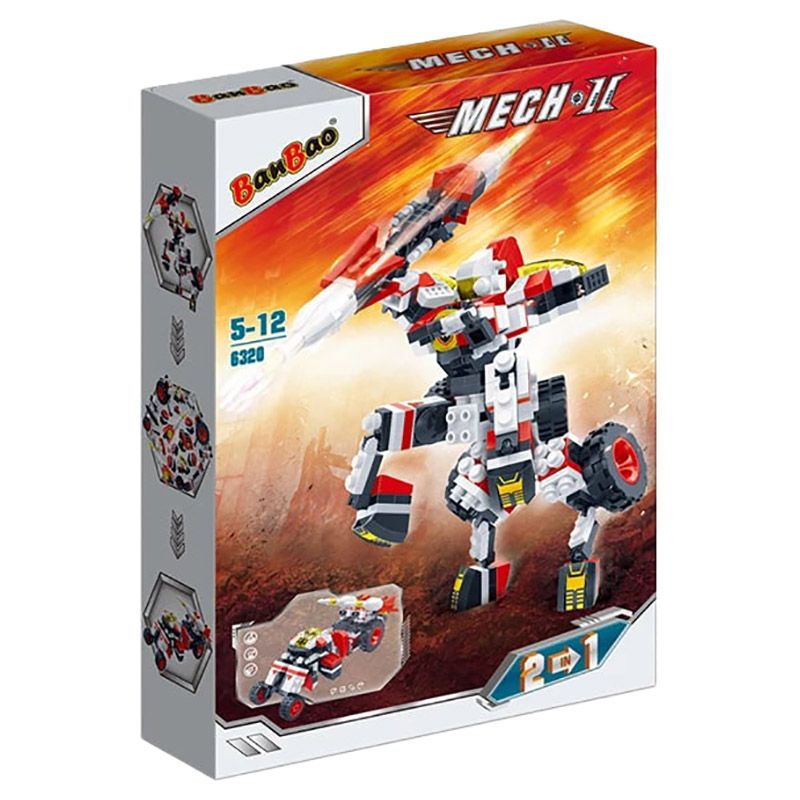 Banbao Mech Ii  2In1 255Pcs 6320 - BLOCKS - BANBAO - Shop in Bahrain