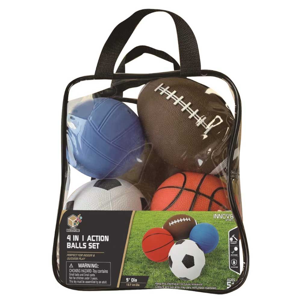 4 In 1 Action Ball Set-Hostful-4893431641517