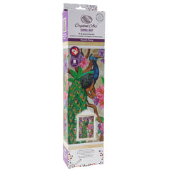 Peacock Peony, 35X45Cm Crystal Art Scroll