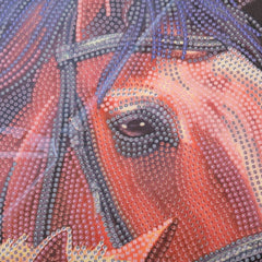 Chestnut Mares, 35X45Cm Crystal Art Scroll