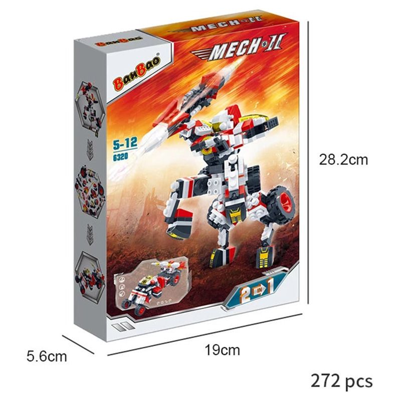 Banbao Mech Ii 2In1 255Pcs 6320-BANBAO-6974387591595