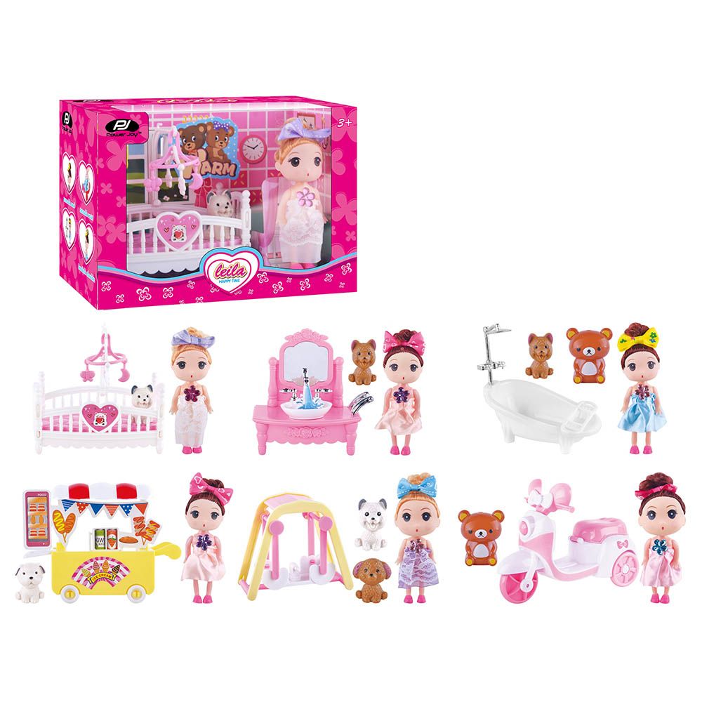 P.Joy Leila Happy Time 6-Dolls & Accessories-P.JOY-