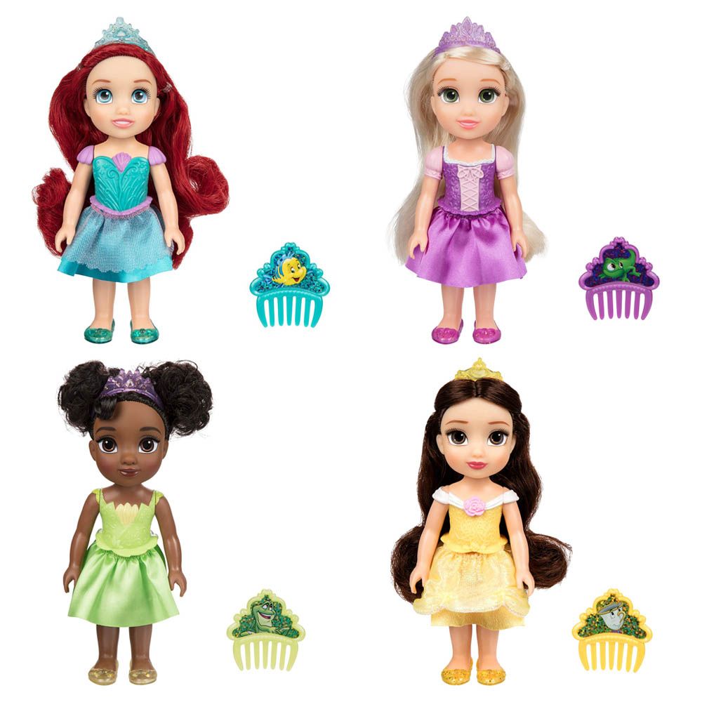 Disney Princess Petite Doll Wcomb 64Ass-Dolls & Accessories-JAKKS-