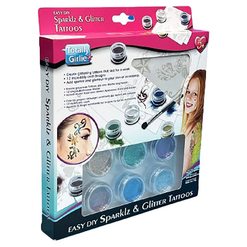 Totally Girlie Easy Diy Sparklz & Glitter Tattoos-Shubaik Lubaik