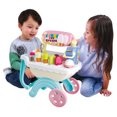 PLAYGO TALKING SCOOPER ICE-CREAM CART B/O - 13 PCS [US IC/SOUND & VOICE]