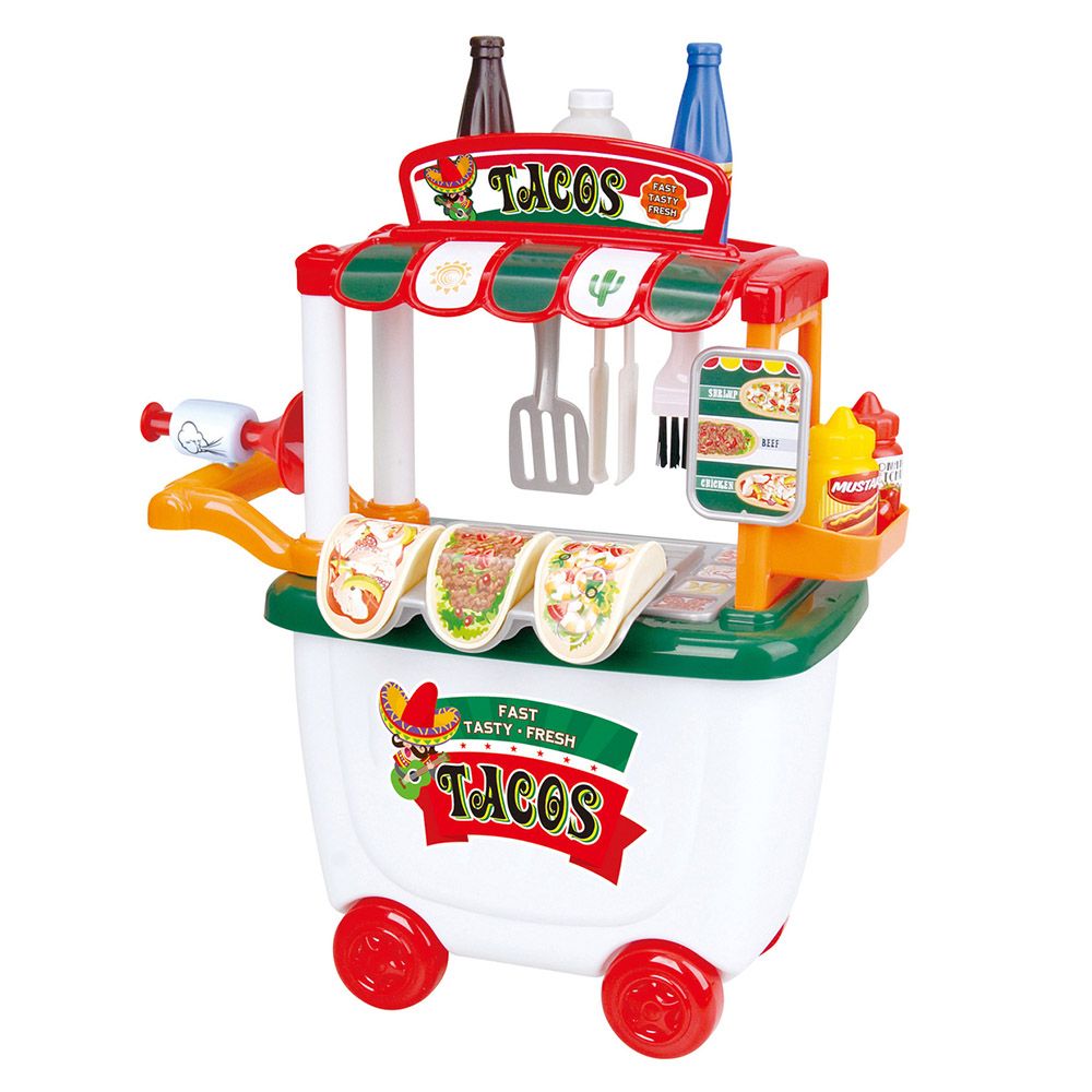 PLAYGO CRUNCHY TACO MEAL - 18 PCS * by Play Go for kids - toys
