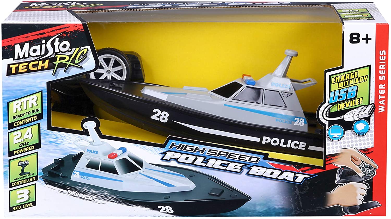 High Speed Boat - Police Boat/Yacht-Maisto-90159821960