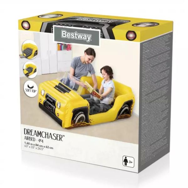 Bestway Up, In & Over Air bed for Children 4X4 Truck 160 x 84 x 62 cm 67714-Outdoor-FUNRIS-6942138968927