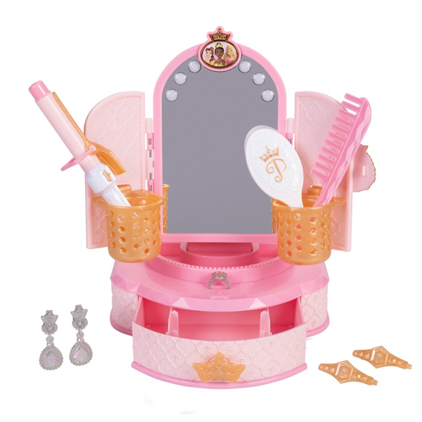 Dprincess Style Hair&Makeup Mirror B/O-Dolls & Accessories-JAKKS-