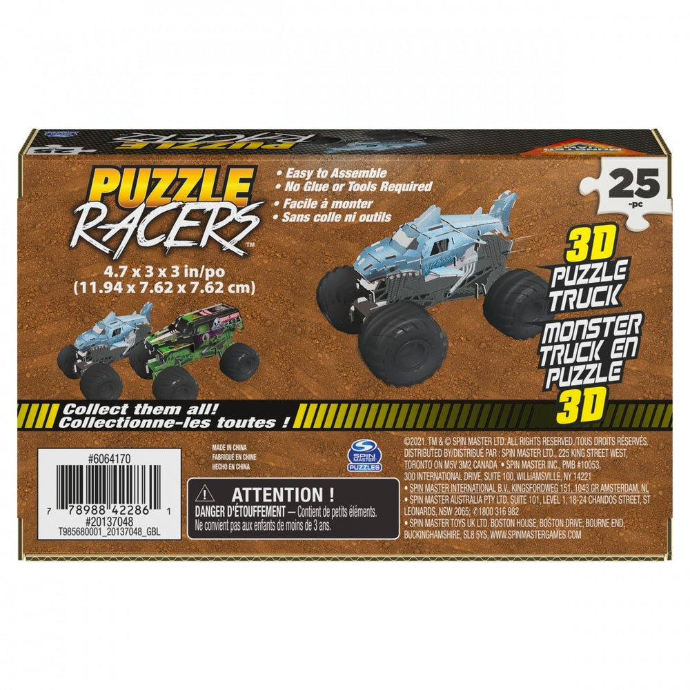 Puzzle Monster Jam 3D Truck Asst.-Games & Puzzles-Spin Master Games-