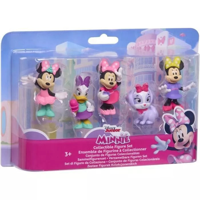 Disney-5 Pack Figures Deluxe Packaging-Dolls & Accessories-Minnie Mouse-886144898549