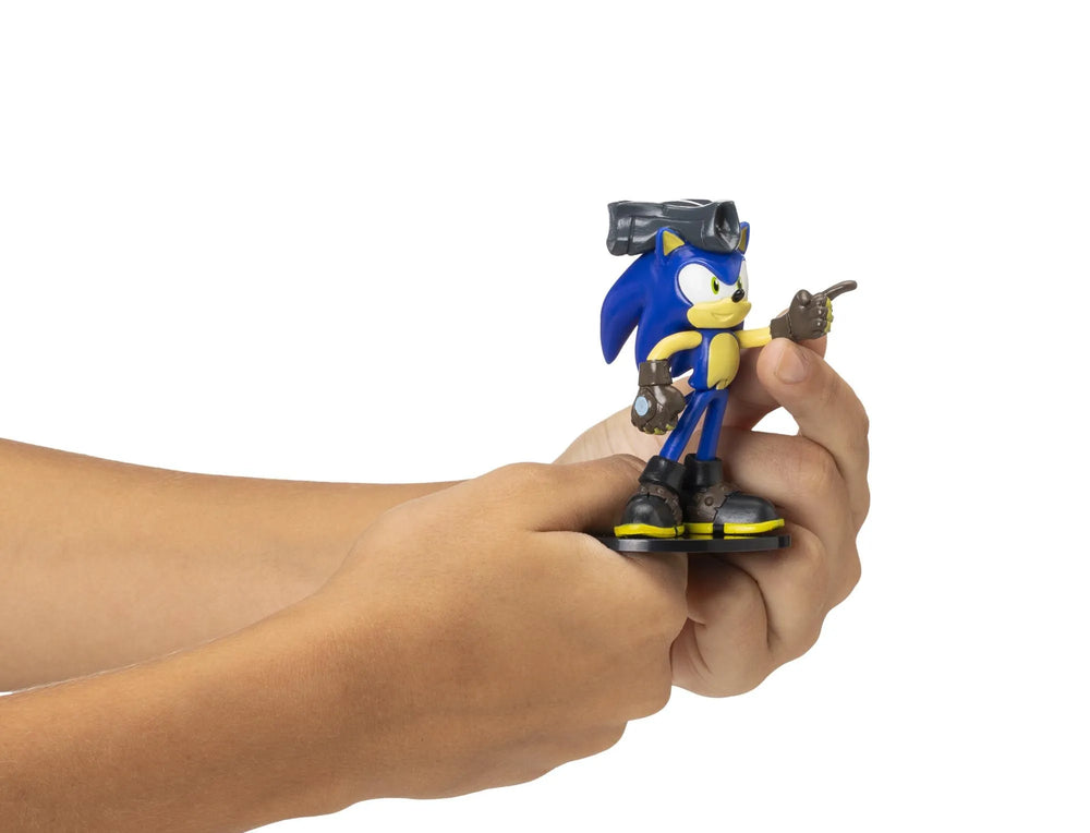 Sonic Prime: Action Figures V2-8 Pack - 3" Articulated Collectible Characters On Bases, Deluxe Window Box, Netflix Series, Licensed, Ages 3+-Action Figures-PMI-810128421669