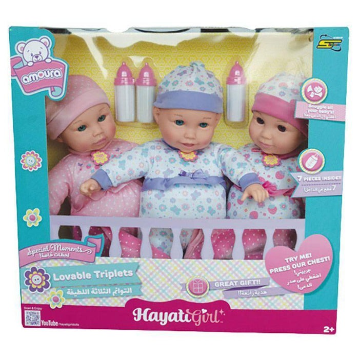 Baby Amoura Lovable Triplets B/O 14-TOYPRO